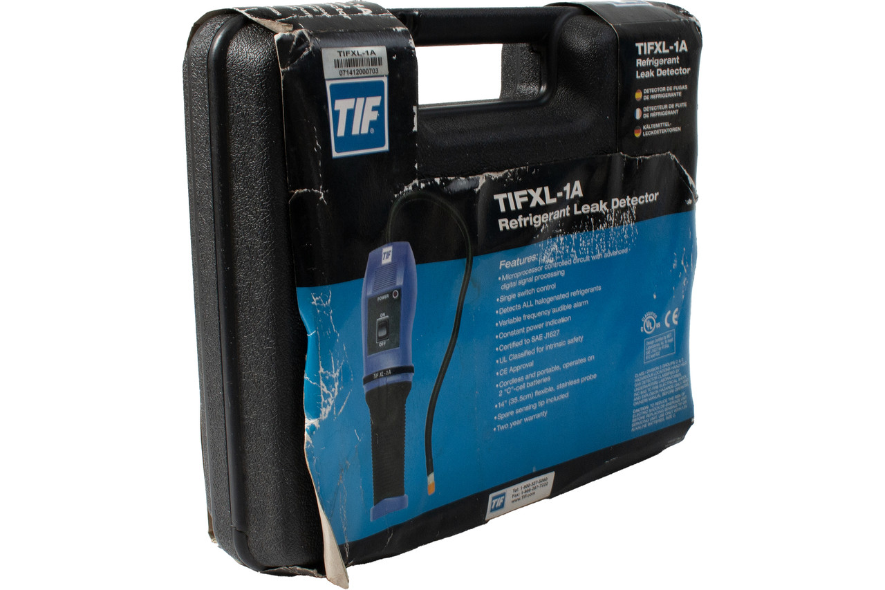 TIF Portable Vehicle A/C Refrigerant Leak Detector SAE J1627 Part Number 7-03854