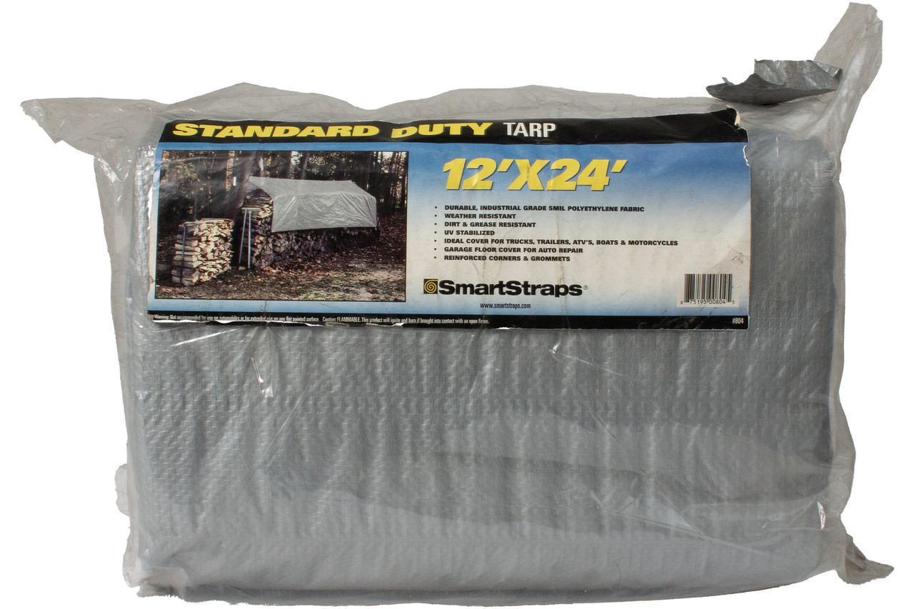 Smart Straps Standard Duty Mesh Tarp 12 Foot x 24 Foot UV Stabilized Part ID 804