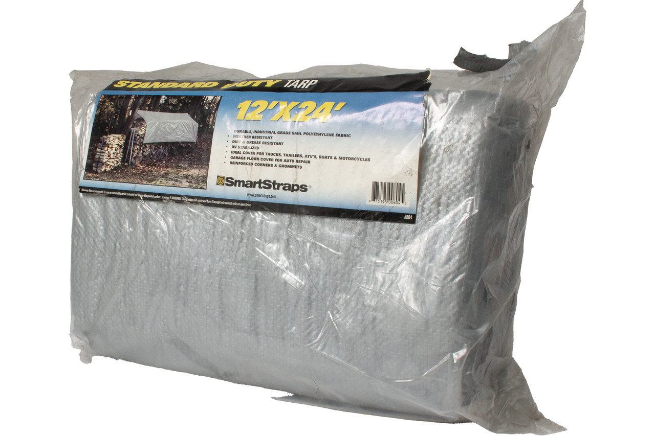 Smart Straps Standard Duty Mesh Tarp 12 Foot x 24 Foot UV Stabilized Part ID 804