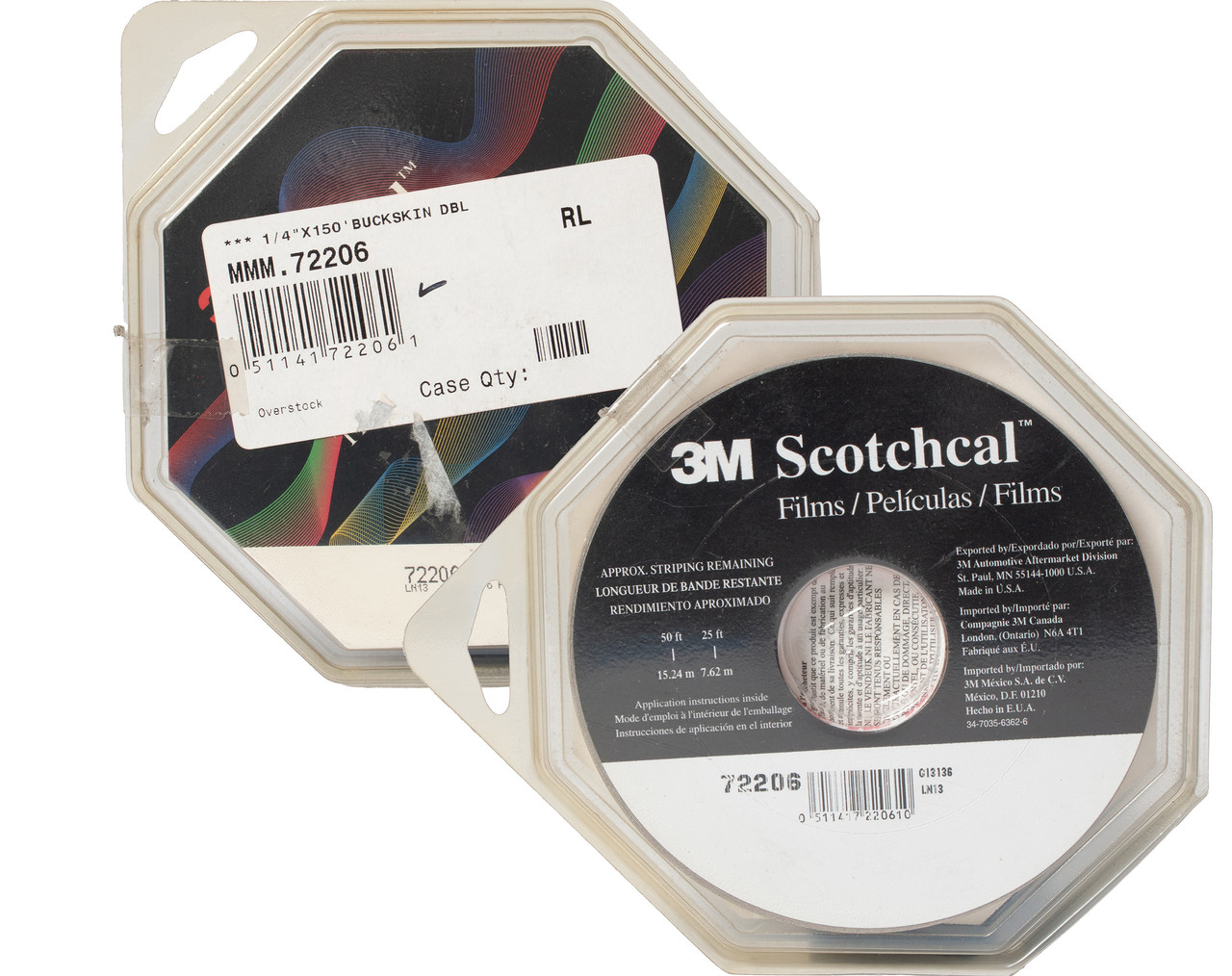 3M Scotchcal Striping Tape 1/4 Inch x 150 Foot Roll Buckskin Part Number 72206