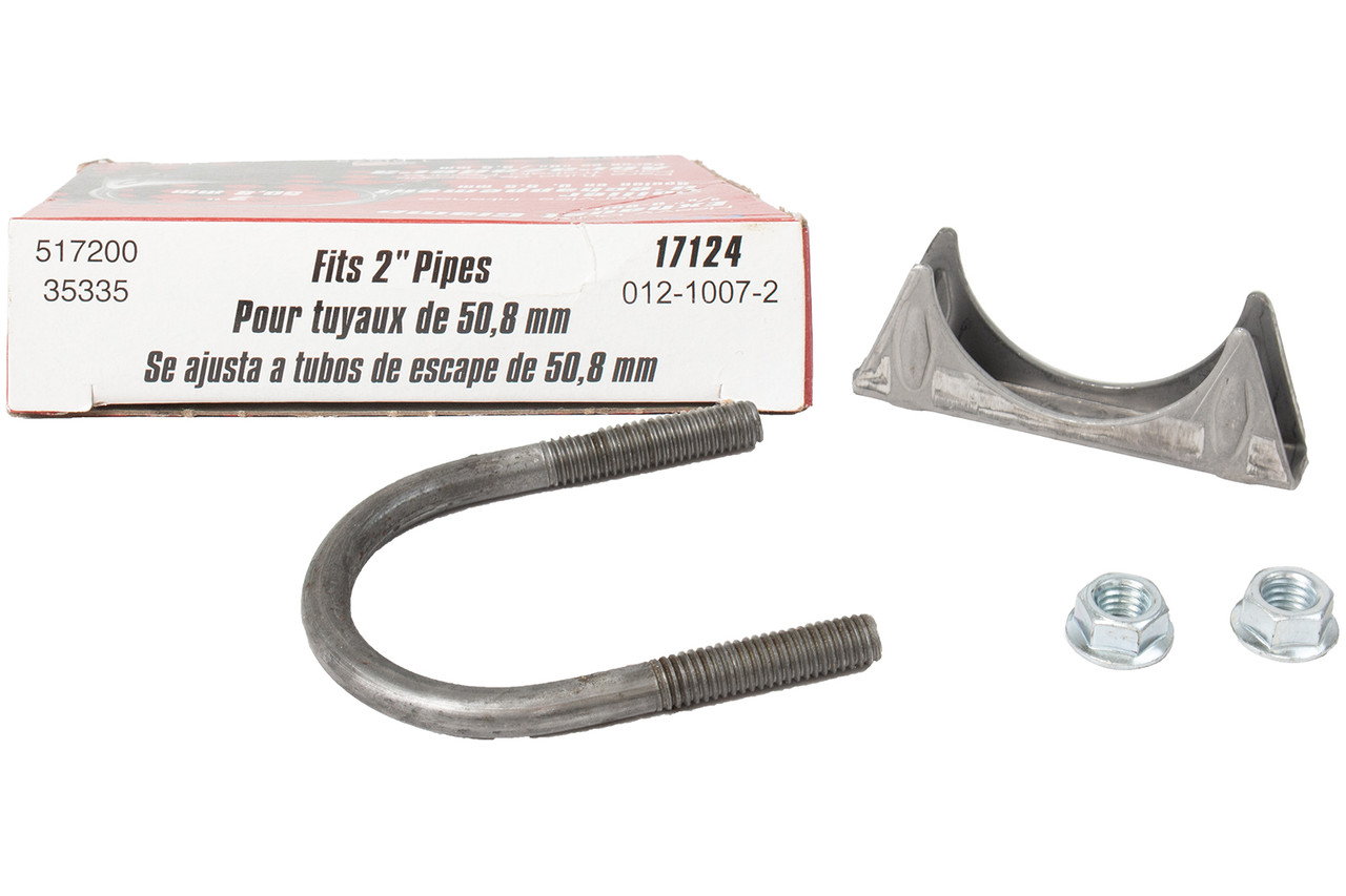 Nickson Heavy Duty Exhaust Clamp Fits Aftermarket/OEM 2" Pipes 3/8" U-Bolt 17124