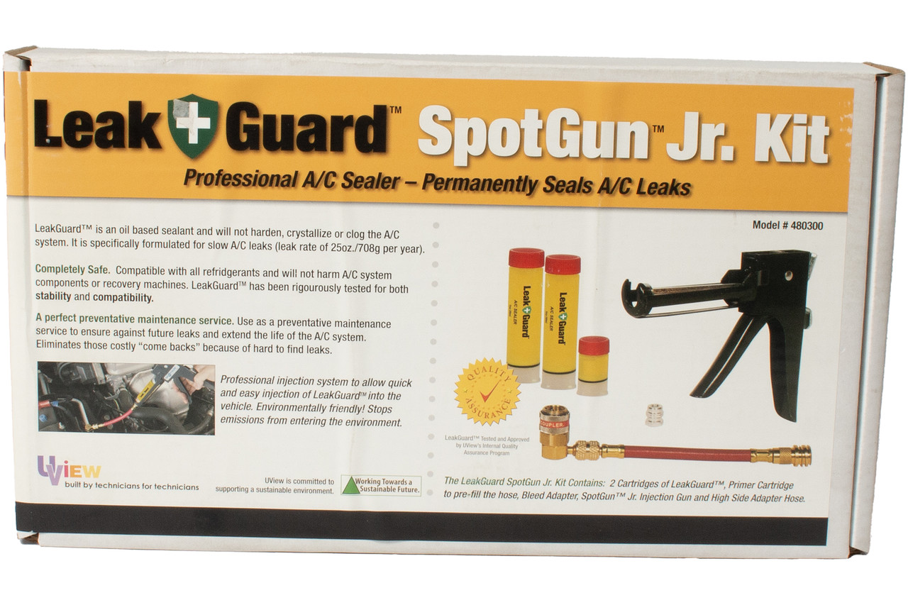 Leak Guard Spotgun Jr Kit Professional A/C Stop Leak Meets SAE J2670 Part 480300