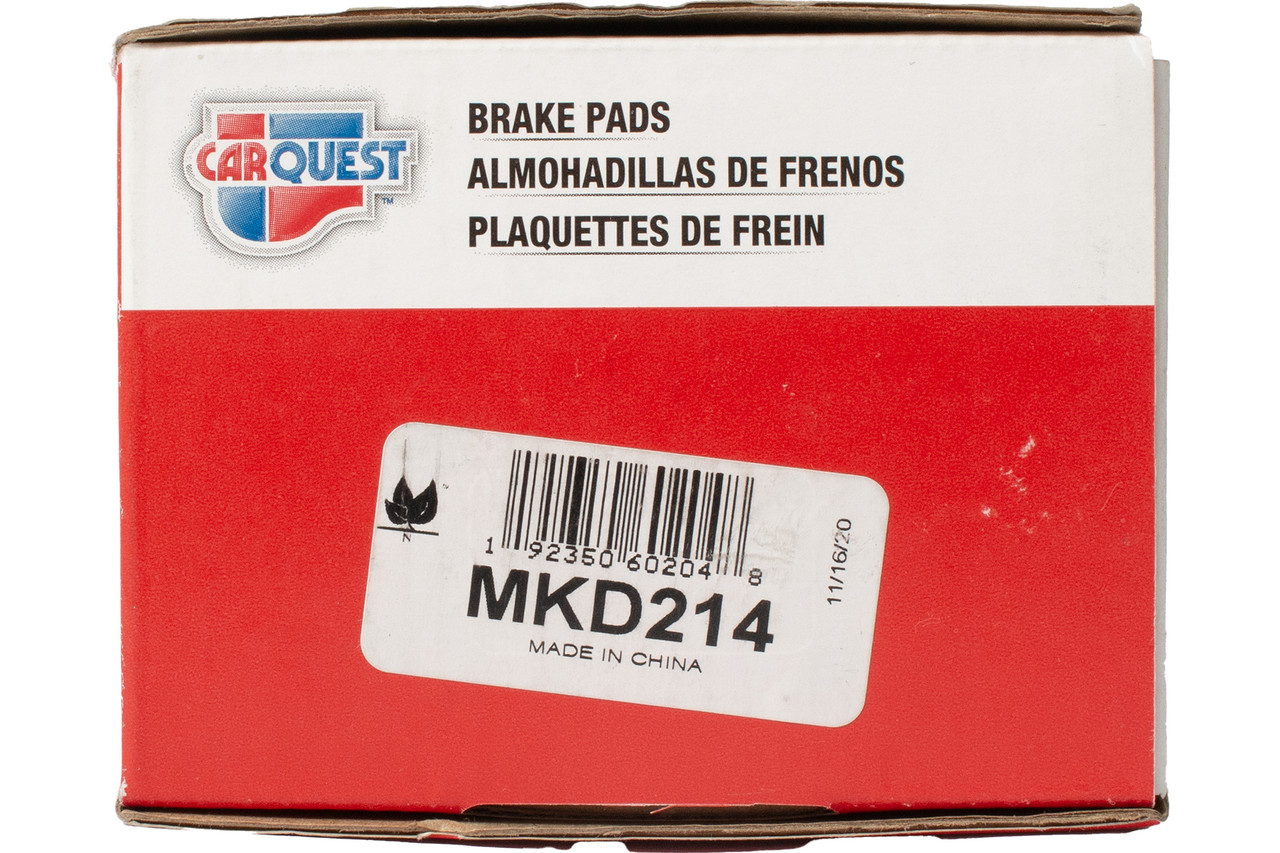 Carquest Replacement Front Brake Pads Fit 1983-87 Chevrolet Chevette Part MKD214