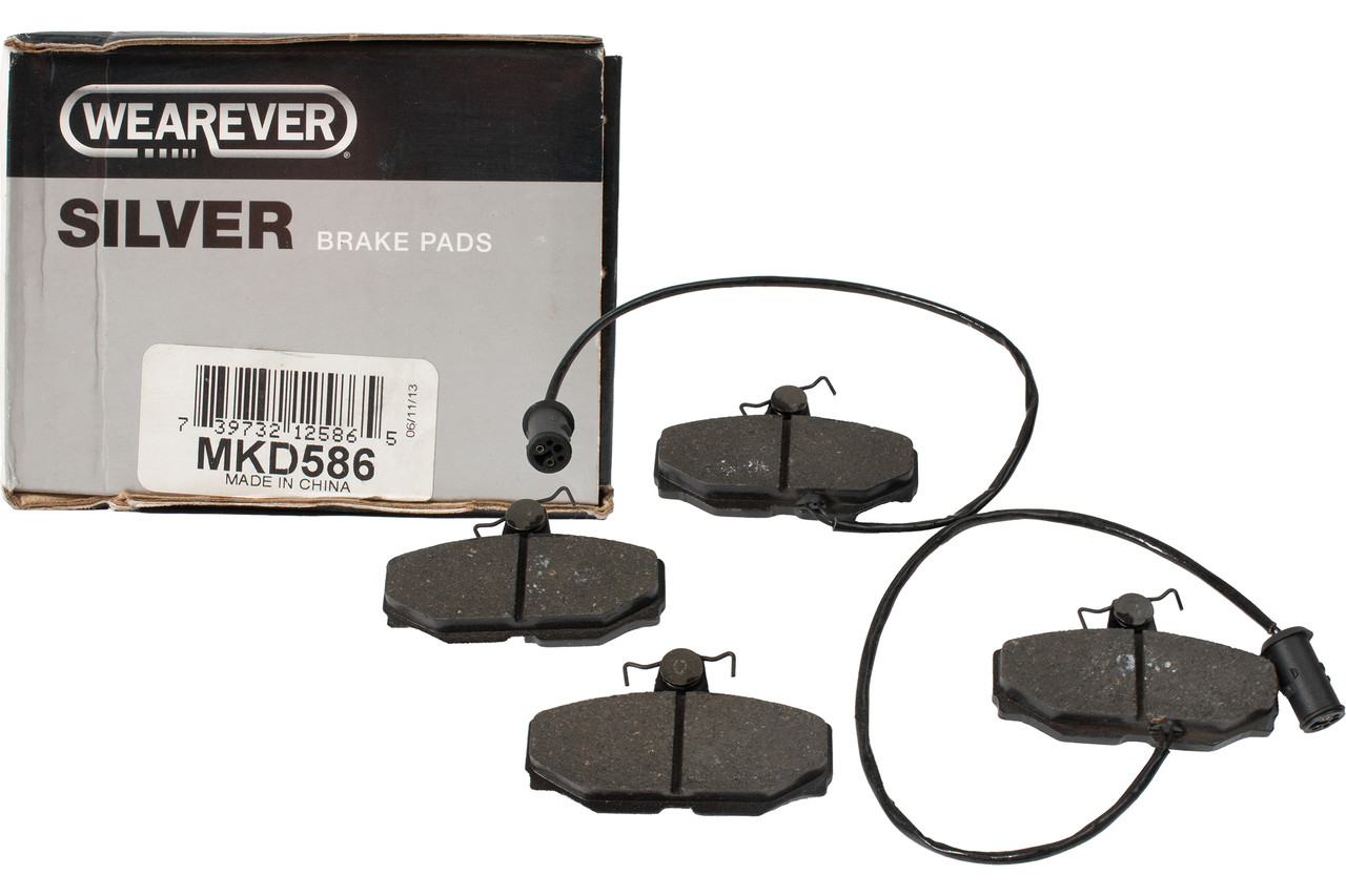 Wearever Silver Replacement Rear Brake Pads Fits 1988-89 Jaguar XJ6 Model MKD586