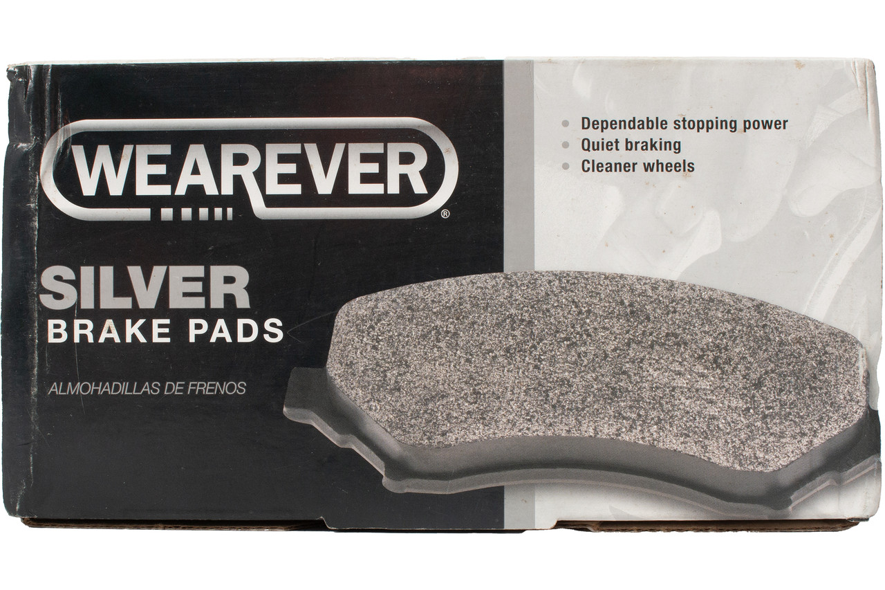 Wearever Silver Replacement Rear Brake Pads Fits 1988-89 Jaguar XJ6 Model MKD586