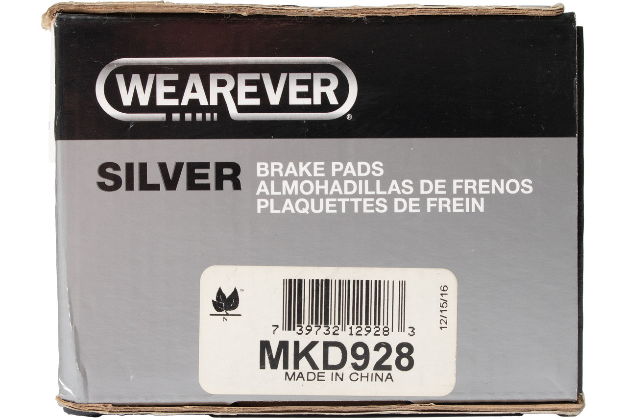 Wearever Silver Replacement Brake Pads Fits 09-18 Mercedes-Benz G550 Part MKD928 Wearever Silver Replacement Brake Pads Fits 09-18 Mercedes-Benz G550 Part MKD928