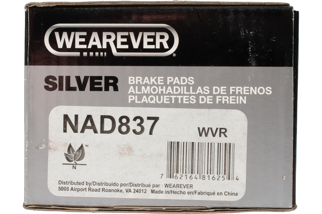 Wearever Silver Standard Front Brake Pads Fits 2000-04 Volvo S40 Model ID NAD837
