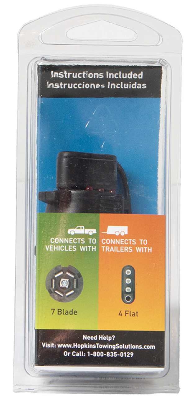 Hopkins Towing Solutions Multi-Tow 7 Blade x 5 Flat 4 Flat Adapter Part ID 47385
