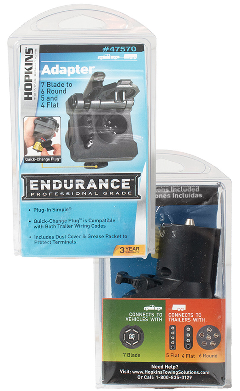 Hopkins Endurance Multi-Tow 7 Blade x 6 Round 5/4 Flat Adapter Part Number 47570
