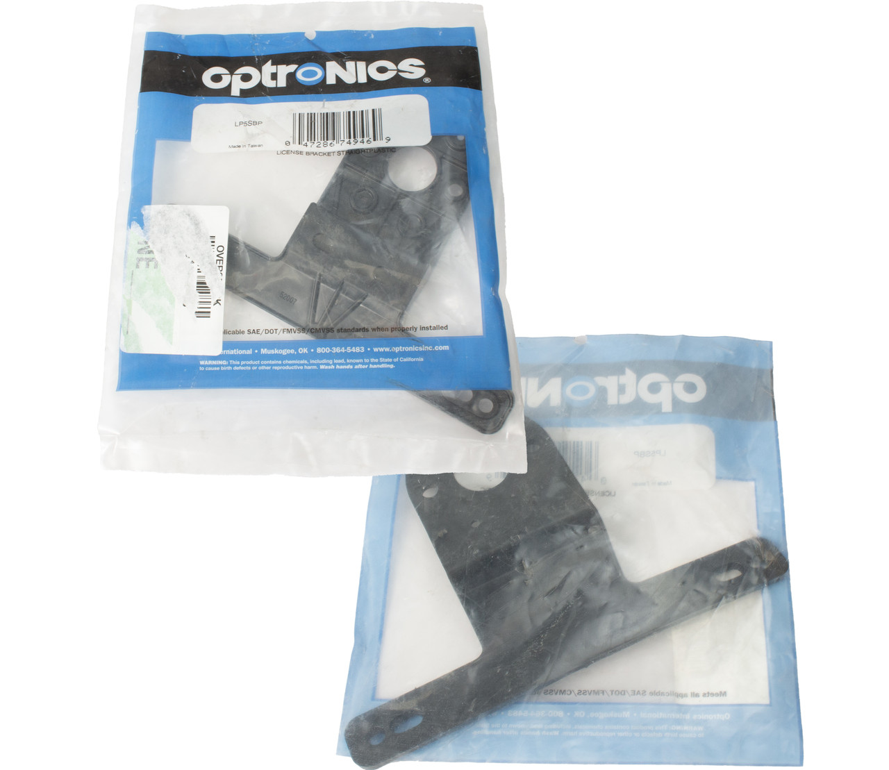 Optronics HD Plastic License Plate Universal Bracket Corrosion Proof Part LP5SBP