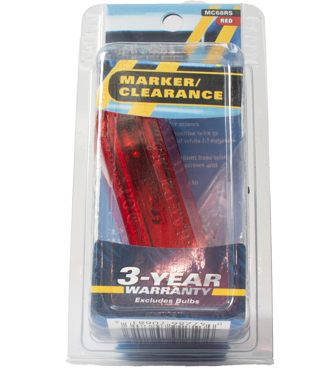 Optronics Red Surface Mount Trailer Side Marker Clearance Light Model ID MC-68RS