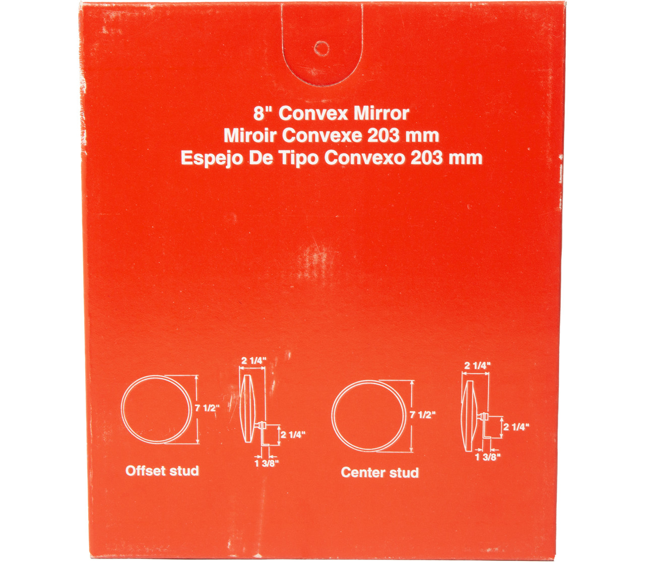 Peterson 8in Convex Mirror HD Design Right-Angle Mounting Bracket Kit Model 608X