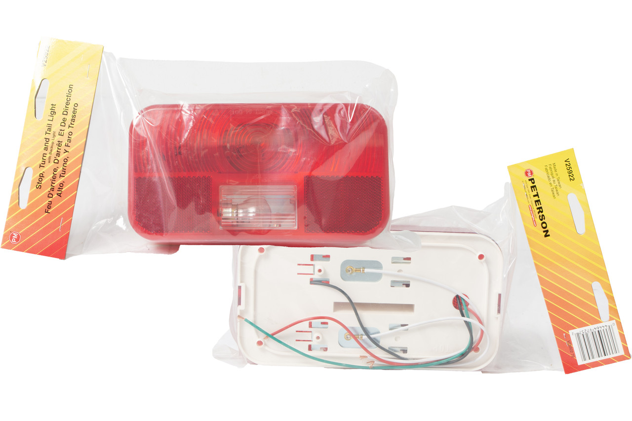 Peterson Combo Stop Turn Tail Light Backup Light Fit Utility Trailers RVs V25922