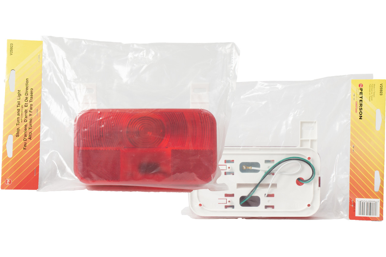 Peterson Stop Turn Tail Light License Bracket Fits Trailer RVs Truck Part V25923