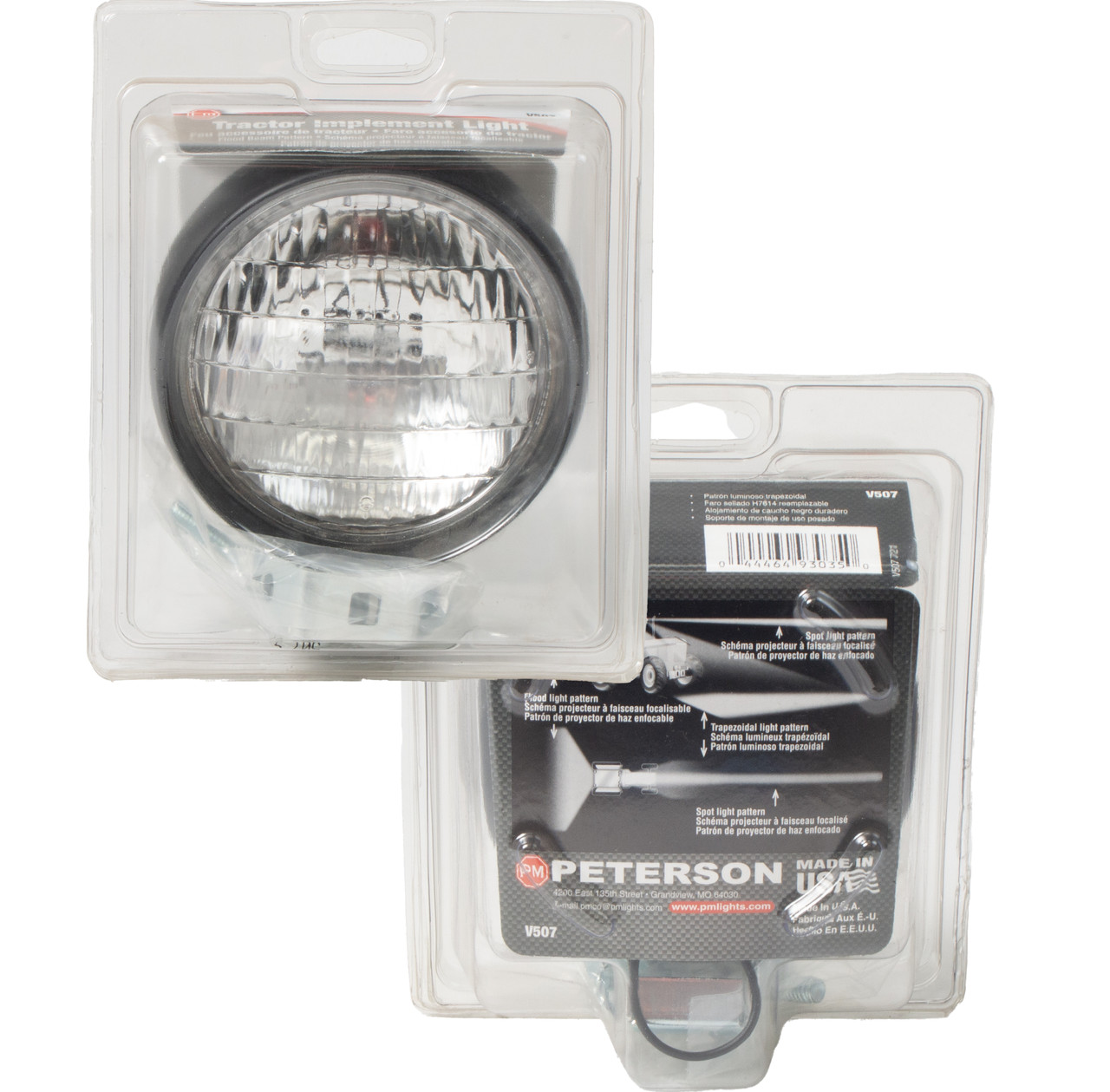 Peterson Tractor Implement Light Trapezoid/Flood Beam Patterns 12-Volt Part V507