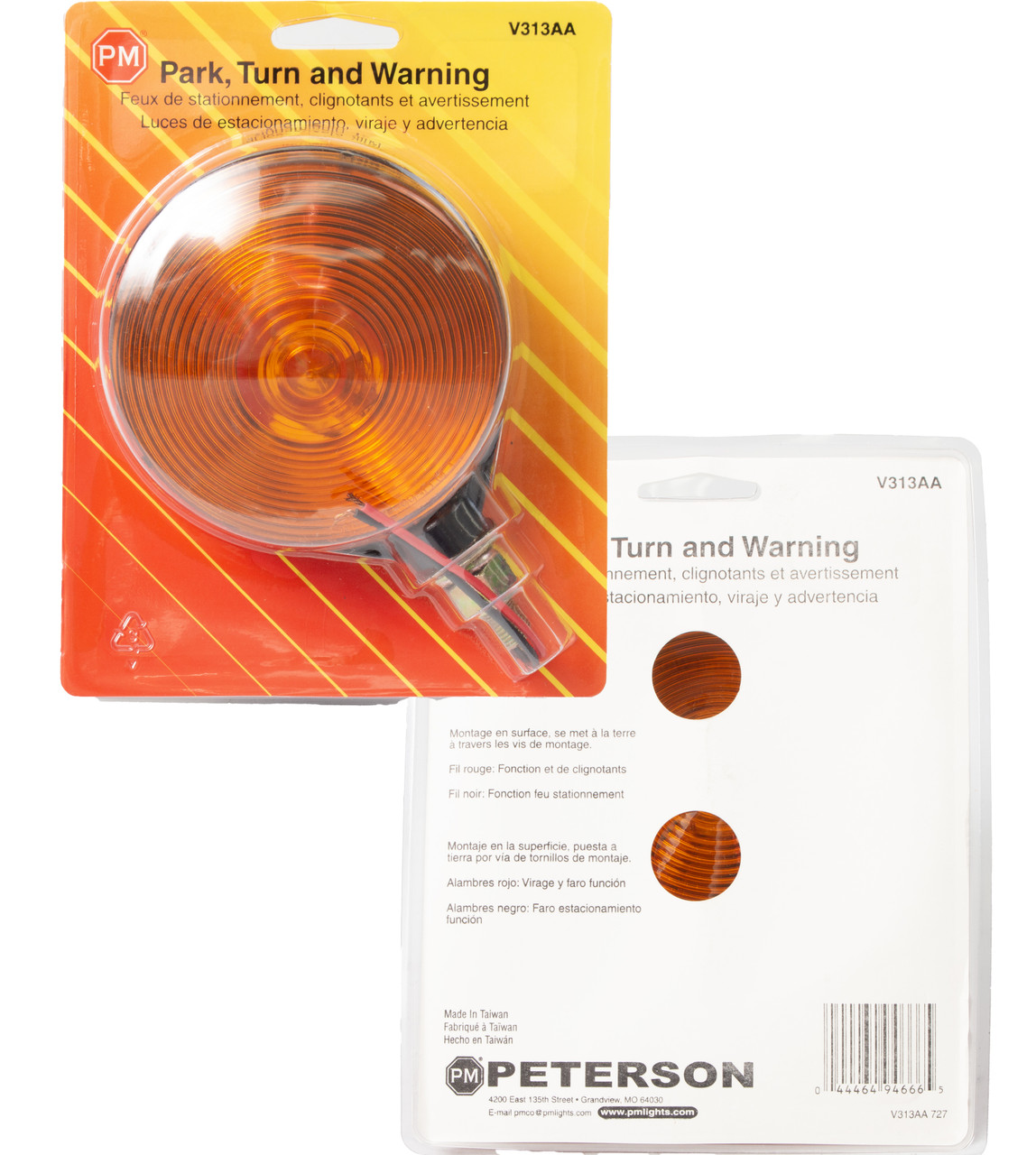 Peterson Combo Turn Signal Parking Warning Light Fits Trailers RVs Trucks V313AA