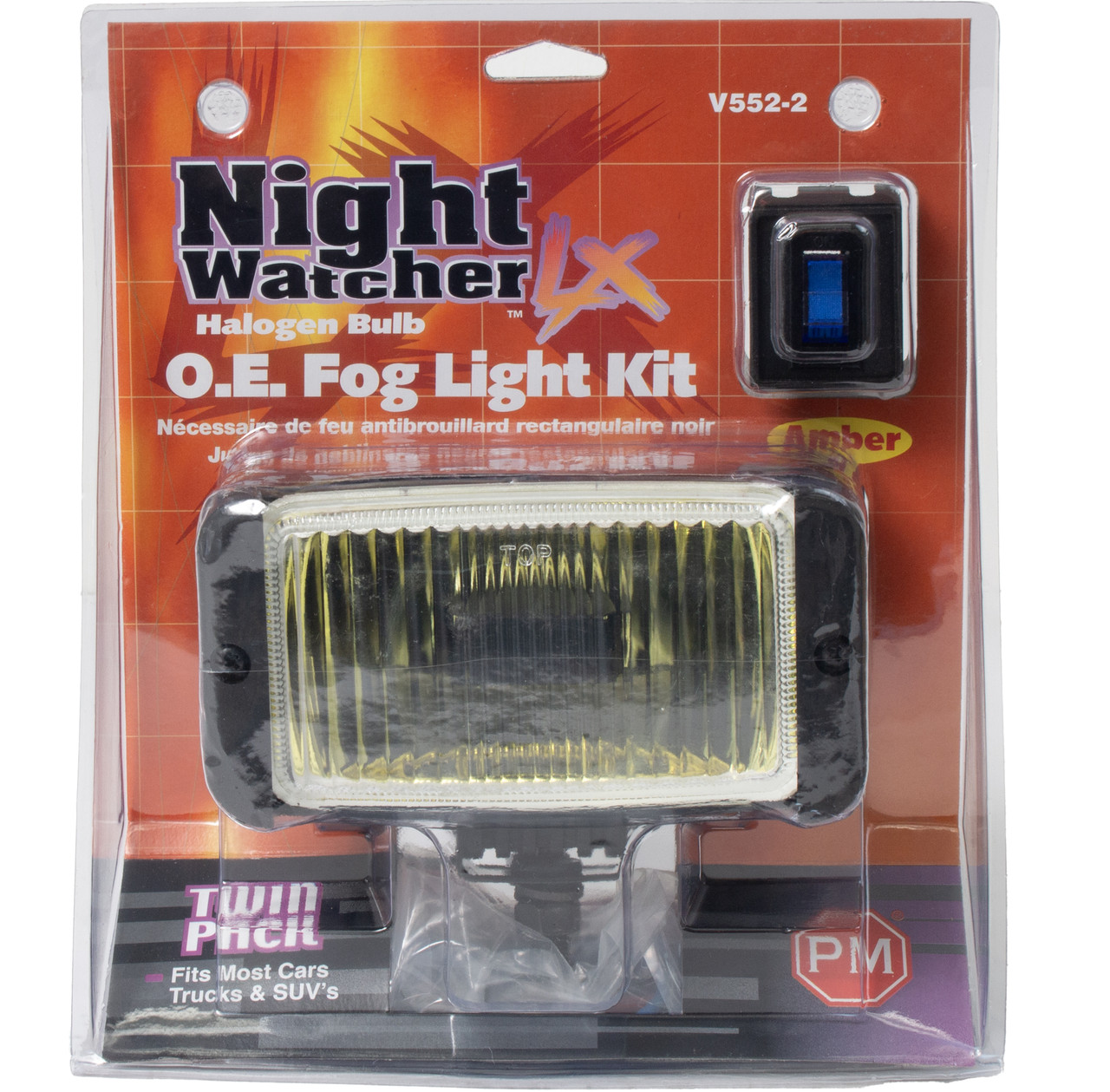 Peterson Night Watcher LX Fog Light Complete Installation Kit Part Number V552-2