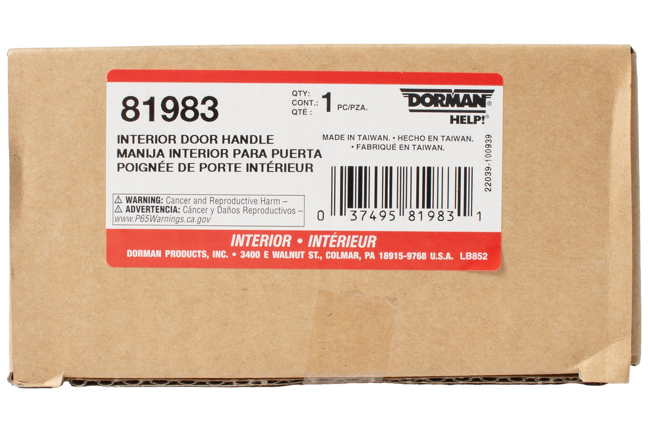 Dorman Help! Interior Door Handle Fits 2000-2005 Chevrolet Impala Model ID 81983
