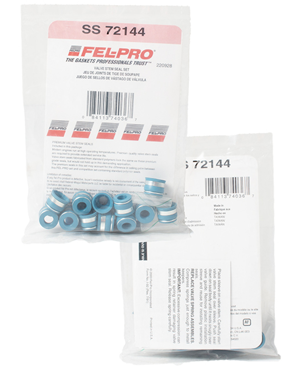 FelPro Valve Stem Seal Set Fits 2000-05 Chevrolet Impala V6 3.8 Model ID SS72144