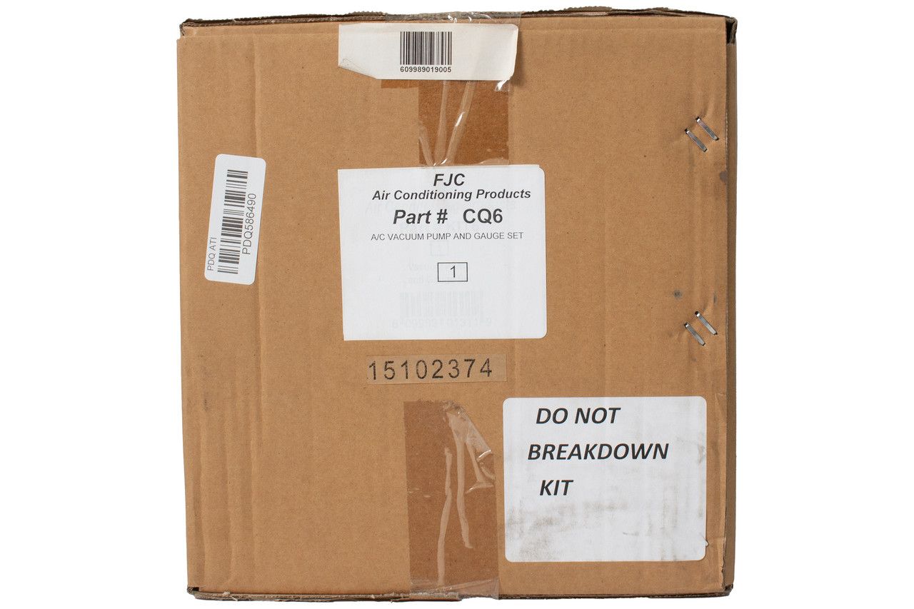 FJC Air Condition Products Rotary Vane R134a Vacuum Pump Gauges Set Model ID CQ6