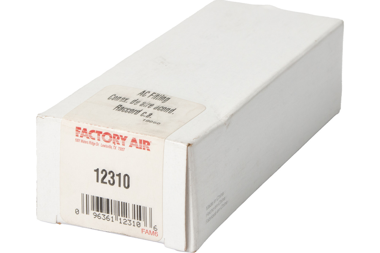 Factory Air Straight Compression AC Fitting Aluminum Construction Model ID 12310