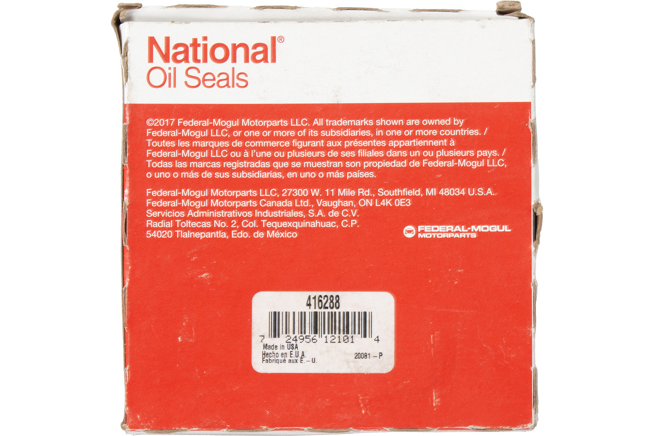 National Replacement Oil Seal Fits 1996-2004 Dodge Isuzu Jeep Part Number 416288