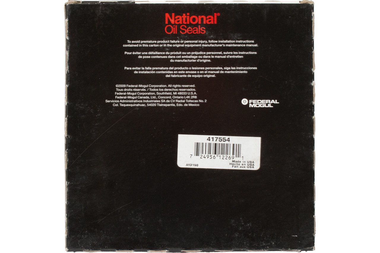 Federal Mogul National Oil Seal 5.375" ID 6.757" OD 0.500" Thickness Part 417554