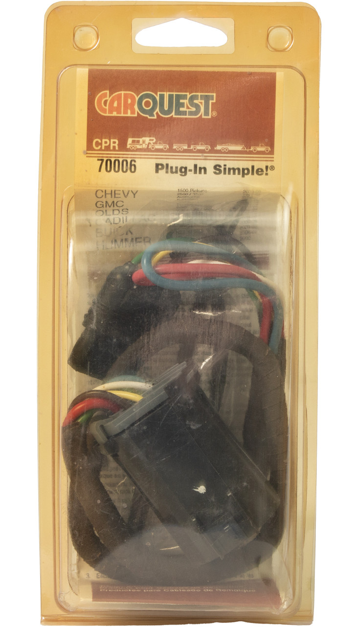 Carquest Trailer Connector Adapter Fits Select 99-09 Chevy GMC Hummer Part 70006