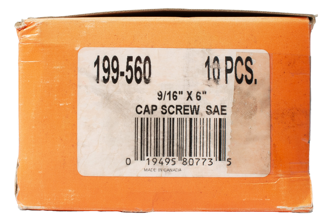 Dorman 9/16"-18 x 6" Grade 8 SAE Hex Head Cap Screw 10-Piece Part Number 199-560