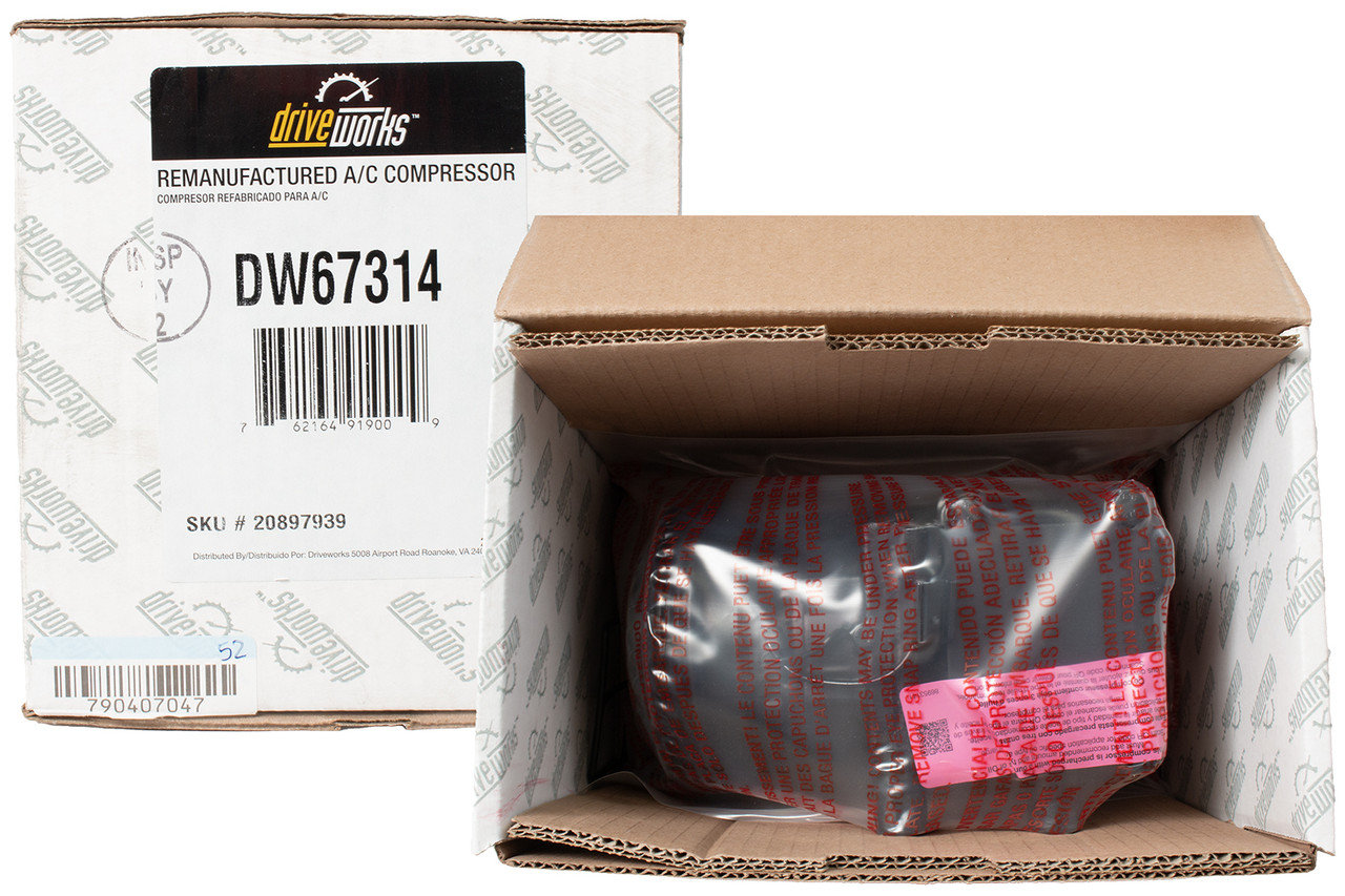 Driveworks Remanufactured A/C Compressor Fit 2004-05 Hyundai Accent Part DW67314