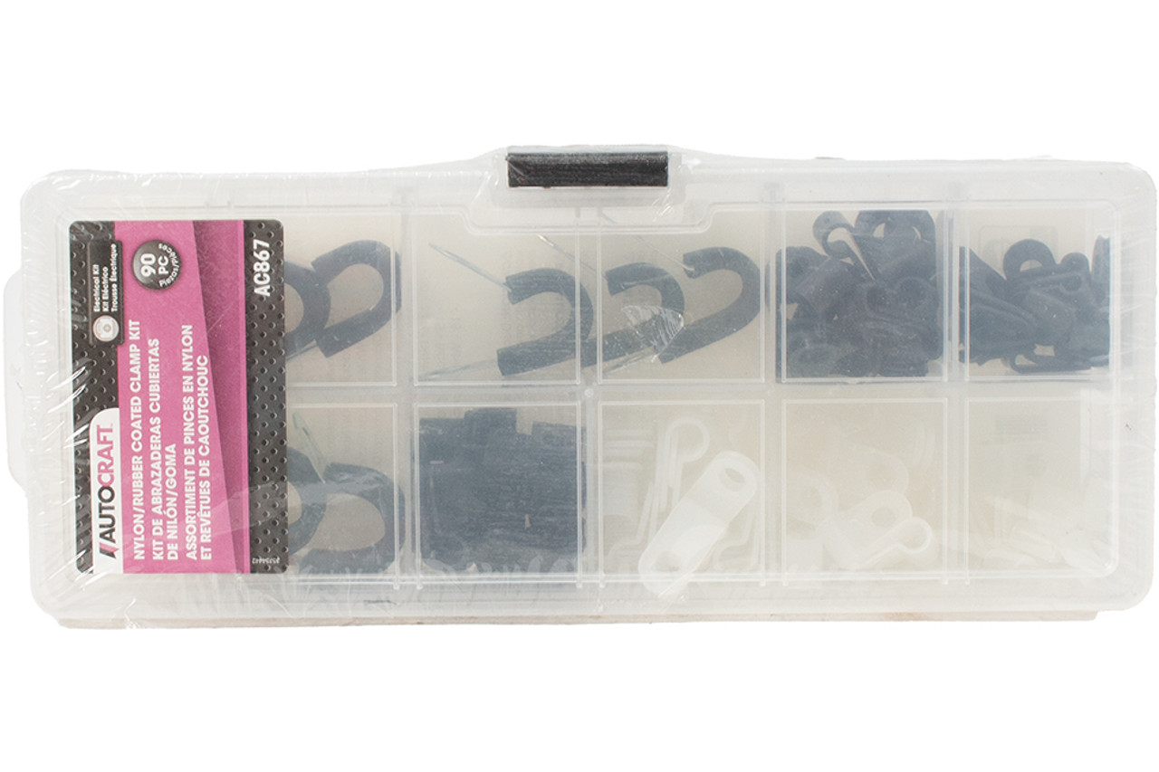 Autocraft Nylon Clamps/Rubber Coated Stainless Steel Clamp Kit Part Number AC867