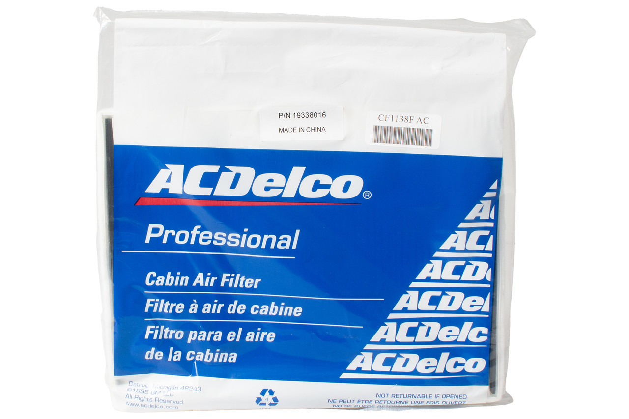 AC Delco Cabin Air Filter Fits 00-05 Buick LeSabre Cadillac DeVille Part CF1138F