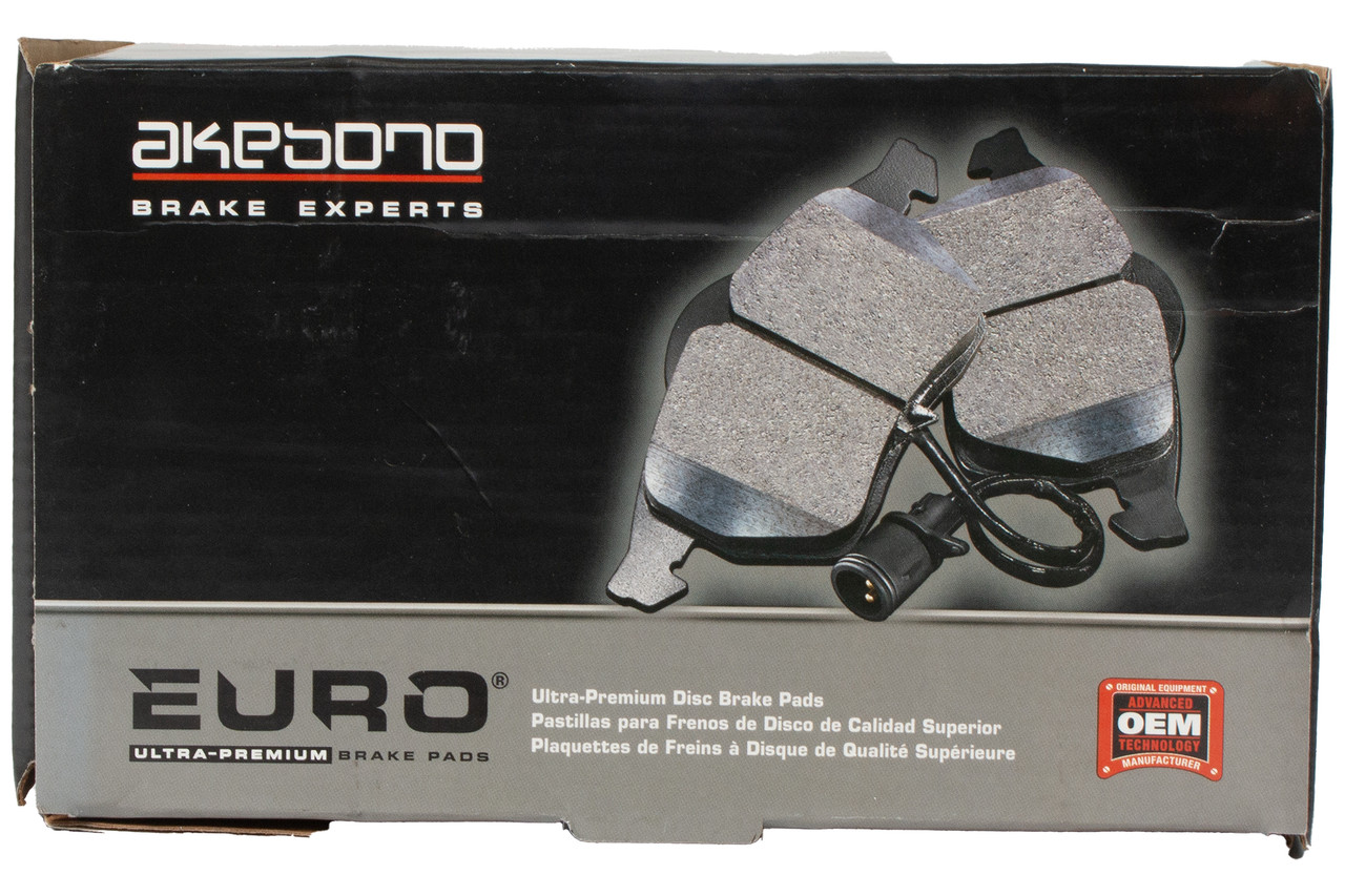 Akebono Euro Front Ceramic Disc Brake Pads Fits 1992-98 BMW 318i Model ID EUR558