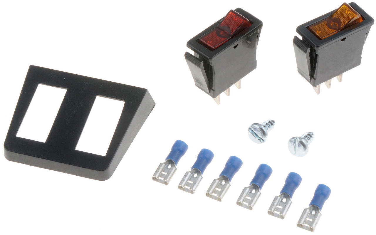 Dorman - Conduct-Tite Multiple Rocker Kit Two Switches - Red And Amber 86921 Fits -