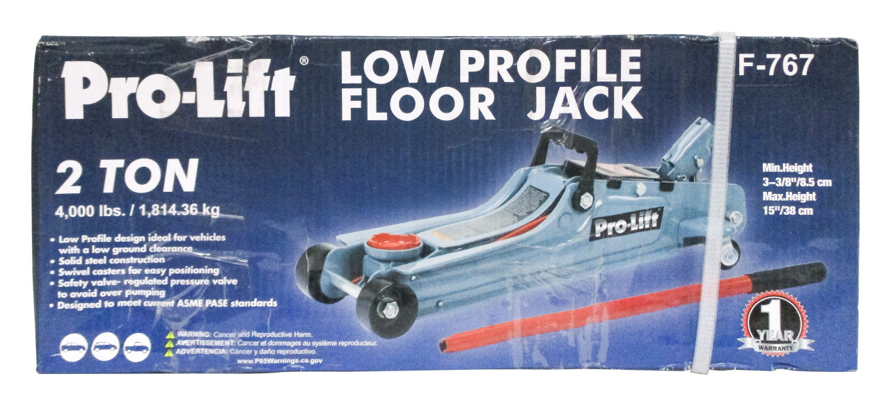 Pro-Lift 2 Ton/4000lbs Heavy Duty Low Profile Floor Jack For Automobiles F-767