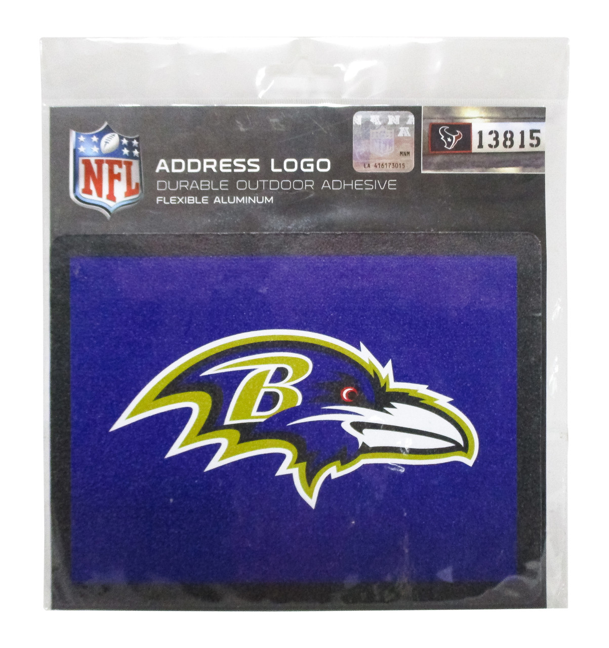 Applied Icon Official NFL Durable Address Logo Decal Baltimore Ravens NFAL0301