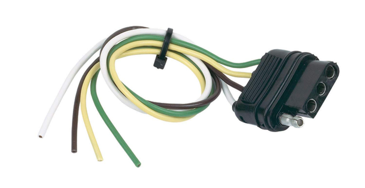 Hopkins Manufacturing 12" 4-Wire Car End Flat Trailer Connector Kit 48015