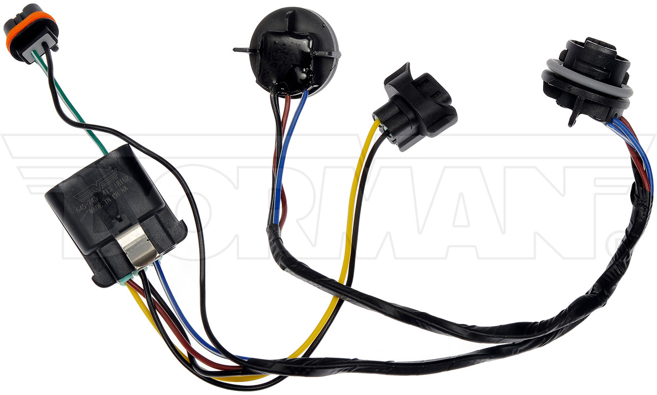 Dorman - TECHoice Wiring Harness Assembly With Two Lamp Sockets And Three Connectors 645-745 Fits Chevrolet 2014-07