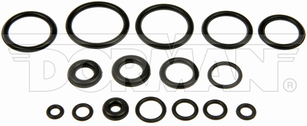 Dorman O-Ring-Rubber- I.D. 1/8-3/4" OD 1/4-15/16" Thickness 1/16-1/8" 80000