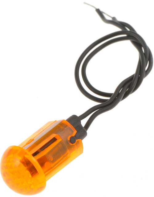 Dorman - Conduct-Tite Electrical Switches - Indicator Light - Round Large Bezel-Free - Amber 84916 Fits -