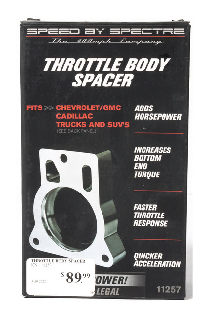 Spectre Throttle Body Spacer Fits 1996-2000 GMC C/K Series Pickups V8 5.7L 11257