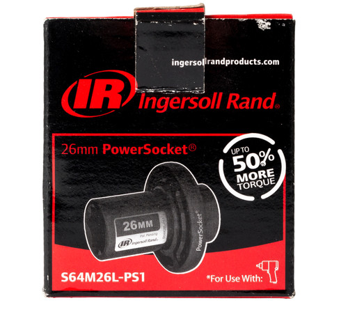 Ingersoll Rand 26mm Powersocket Works 1/2in Drive Impactools Model ID S64M26LPS1
