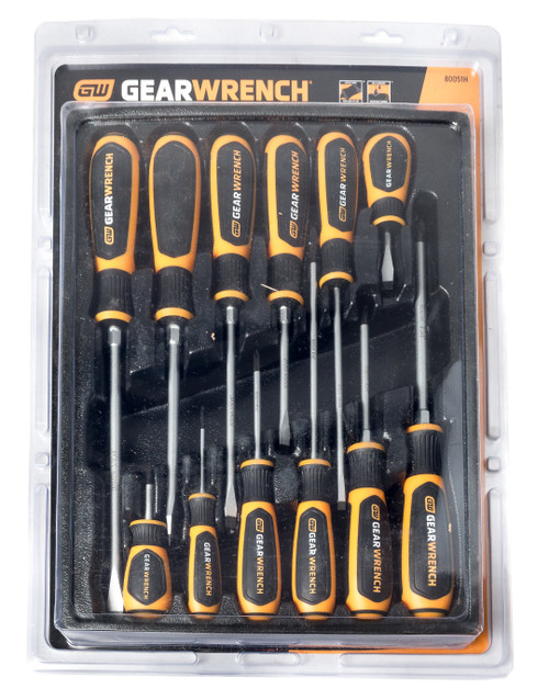 Apex Tool Group GearWrench 12 PC Combination Screwdriver Set Model Number 80051H
