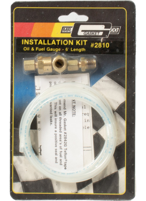 Mr. Gasket Fuel/Pressure Gauge Kit Front Engine Applications 6' Length Part 2810