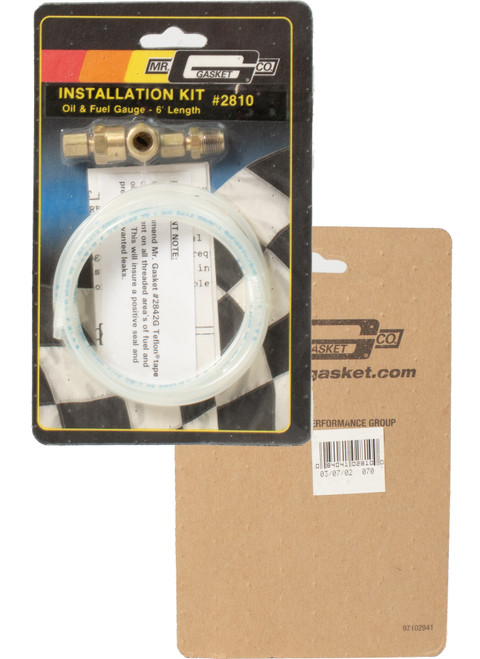 Mr. Gasket Fuel/Pressure Gauge Kit Front Engine Applications 6' Length Part 2810