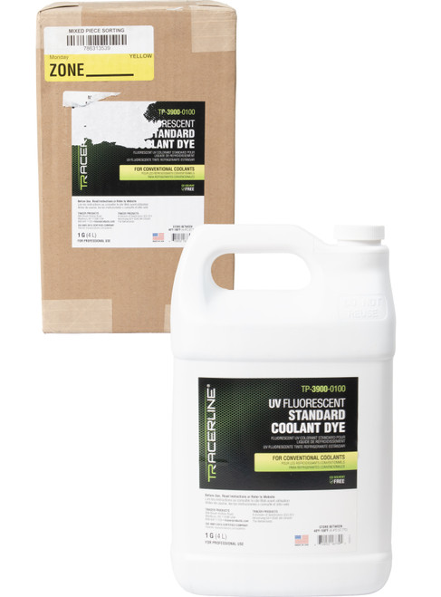 Tracerline UV Fluorescent Standard Coolant Dye 1 Gallon Part Number TP-3900-0100
