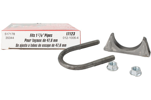 Nickson Exhaust Clamp Fits Aftermarket/OEM 1-7/8" Pipe 3/8" U-Bolt Part ID 17123