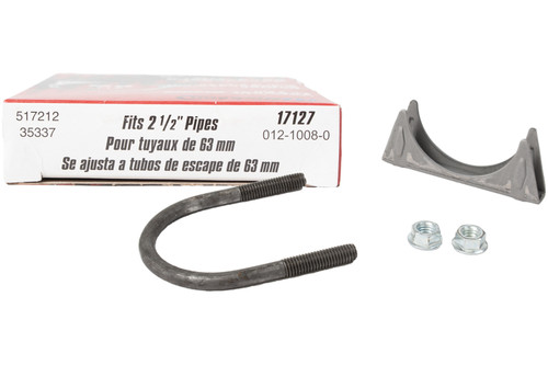 Nickson Exhaust Clamp Fits Aftermarket/OEM 2-1/2" Pipe 3/8" U-Bolt Part ID 17127