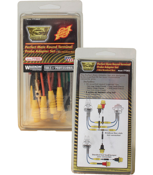 Waekon Perfect Mate Round Terminal Probe Adapter Set MiniBreakout Box Part 77203