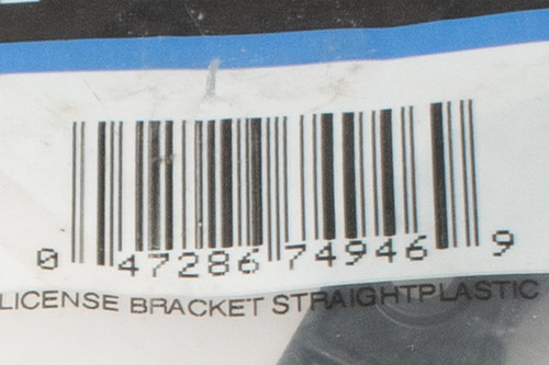 Optronics HD Plastic License Plate Universal Bracket Corrosion Proof Part LP5SBP